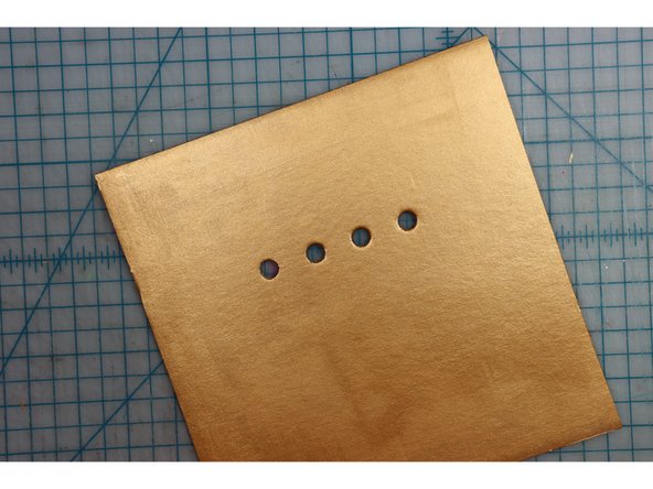 Tip: You can poke the 10mm LED through the holes from the front side to make the edges nice and smooth.