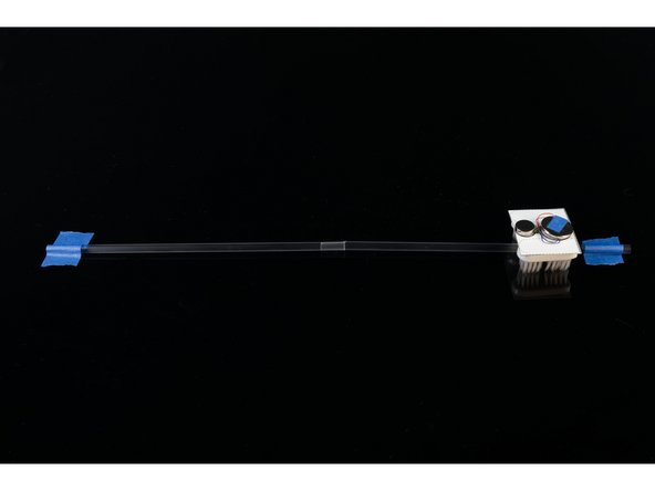 We used some regular drinking straws taped down to a table as our &quot;line&quot; or track, or monorail... Monorail!