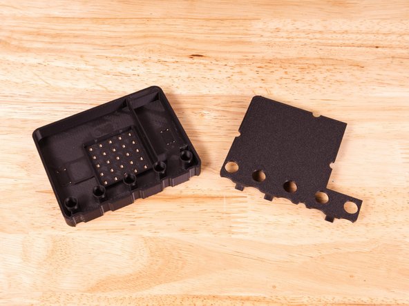 The colors we used were black, gold, and blue. The black matches the main body of the Miicro:Bit and the gold is used for the exposed copper connection points at the bottom edge and for the (touch) logo.