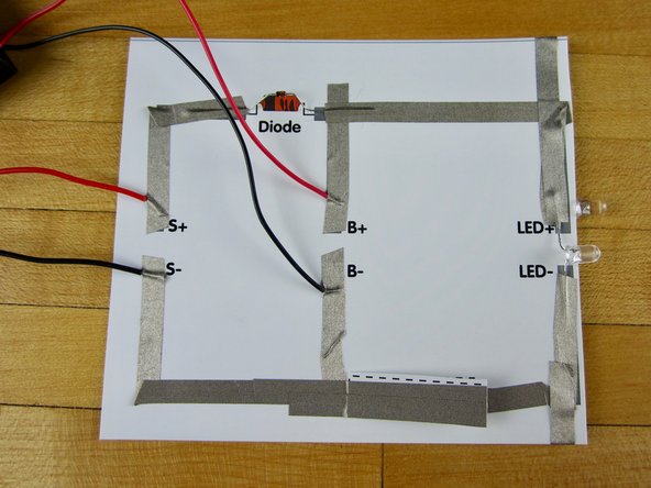 Press down on your switch. Both LEDs should light up.