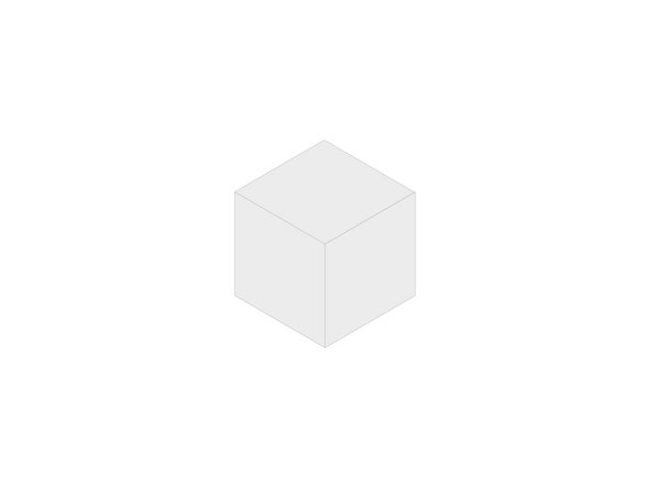 Use tape to hold the cube together. We stuck a little piece of clear tape wherever two edges came together.