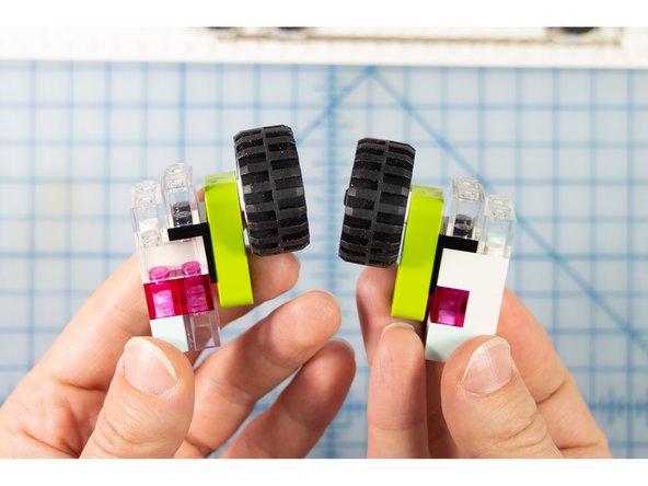 Repeat these steps to make a second tower that is a mirror image of the first.