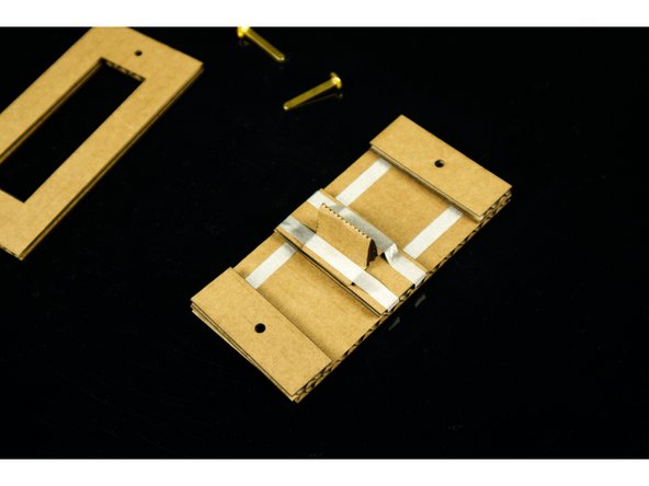 One piece should run the full length, while the other should run about half the length. When our handle piece slides to touch both pieces, our switch will close, or be &quot;on&quot;.