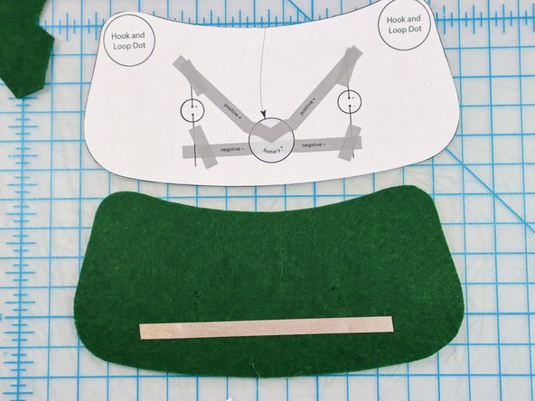 Follow the circuit diagram on the template, starting with the piece on the bottom.