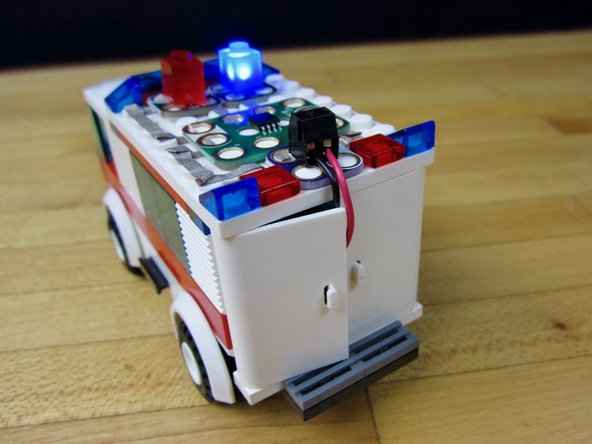 Note: You'll notice that we attached the Red, Positive, wire to the white side of our Screw Terminal.  While we always use White to designate a Negative side of a Chip, in this situation it made the layout much easier.