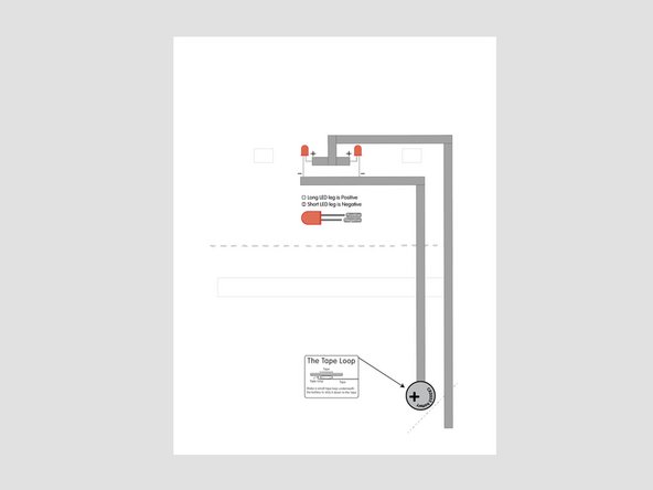 Use the circuit diagram printed on the inside of the card to layout your circuit.