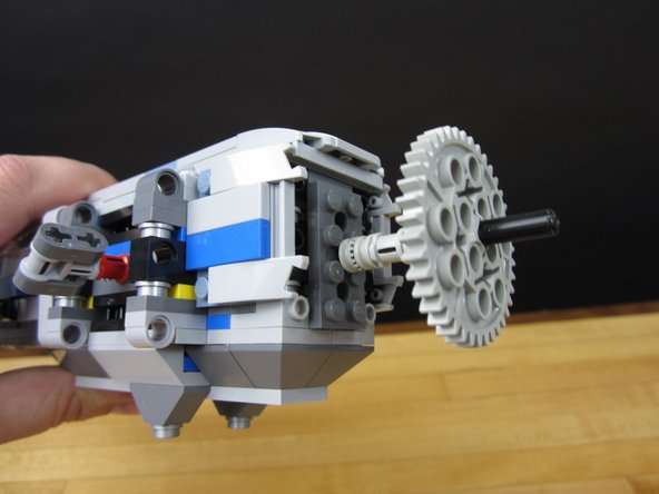 Add plate, which should stick on the back the X-Wing.