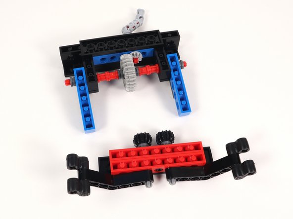 Make sure that the Claw arms are laying out to the sides. This will help ensure that they are aligned correctly with one another once the gears connect.
