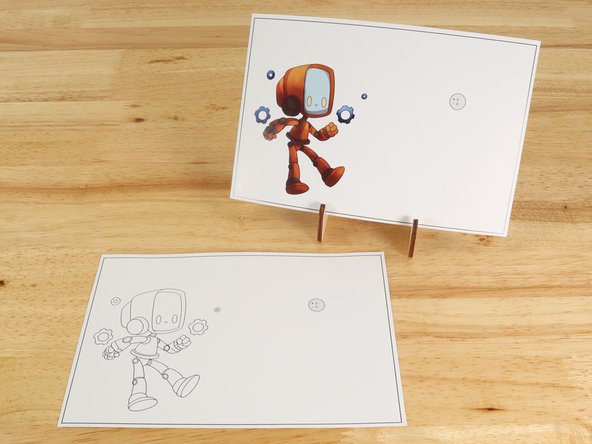 Print out the full-color card, or print out the black and white card and create your scene as desired. Let your imagination run wild! What is happening in this scene? What is illuminated?