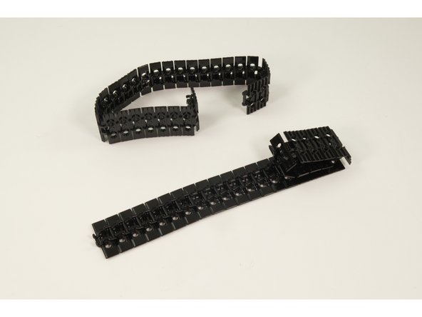 Connect the treads together to form two sets of treads, but don't connect them into a loop yet!