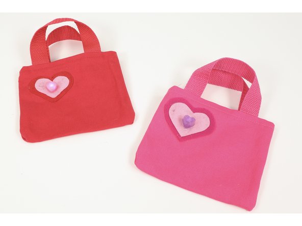 Oooh La La! Your Valentine Bag is now complete. When the Hook and Loop is connected, the circuit is complete and the LED will turn on. When the bag is open, the circuit is also open/incomplete and the LED will turn off!