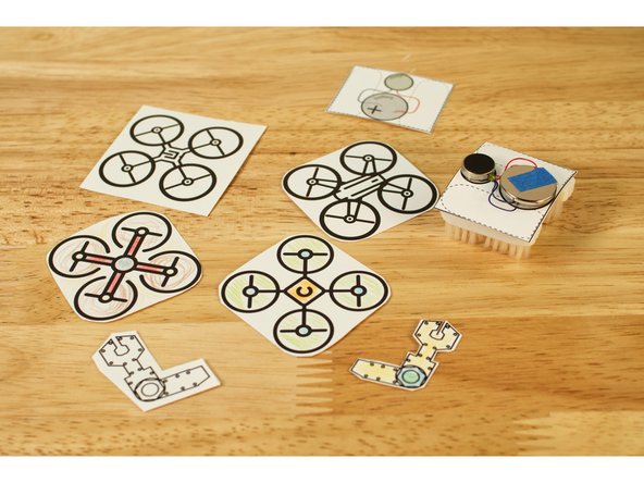 We've provided a few different drone &quot;bodies&quot; on the template. You can cut them out and color or decorate them as desired.