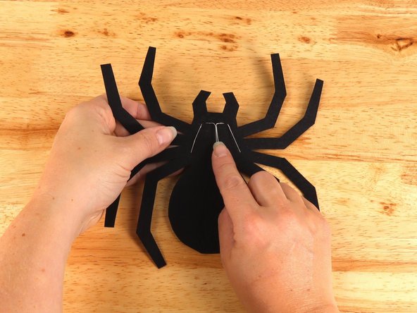 Bend the longer (Positive) LEDs legs in and down.