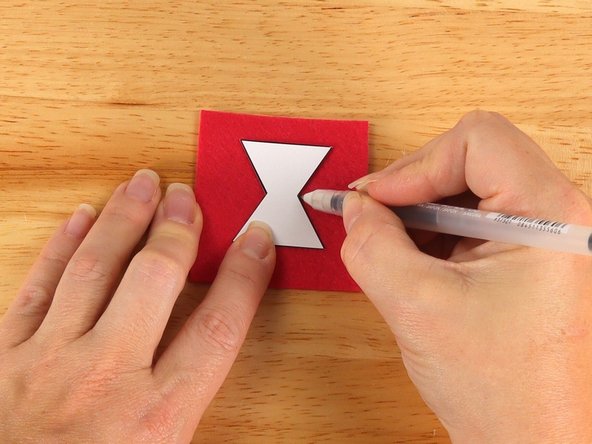 Use the template to trace the parts onto stiff felt, craft foam, or cardstock.