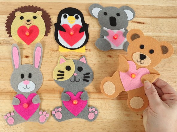 Check out our other Valentine's Day Animals! Make them all!