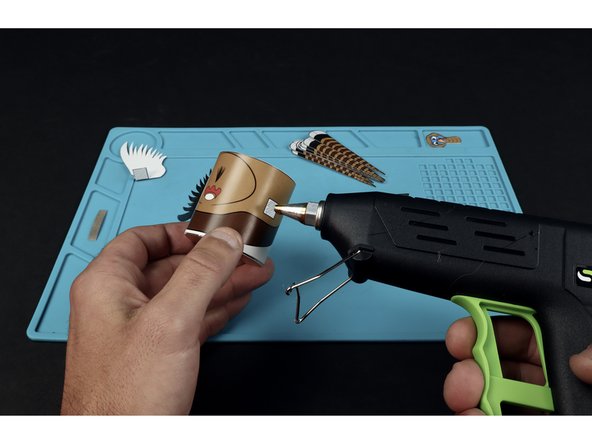 Use hot to glue to add any included embellishments (we featured the turkey as its' embellishments are the most involved out of all the Thanksgiving Tubes).