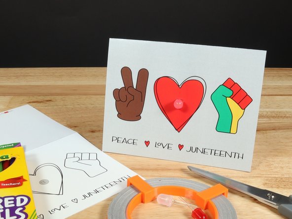 This paper circuits card is a great beginner project. Just follow the steps below to make your card.
