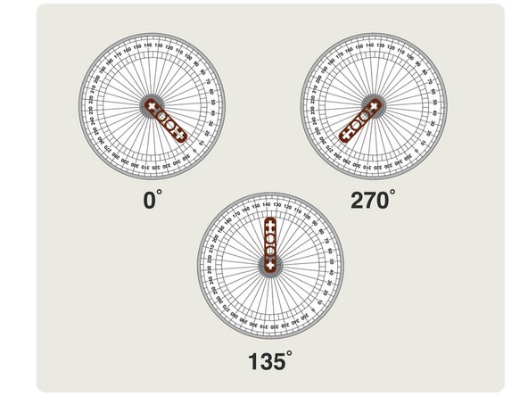 We're going to place our paper guide on our 270 degree servo.
