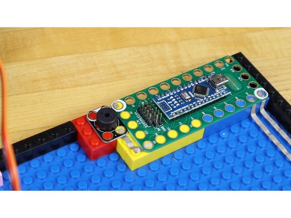 Plug the servo wires into the Robotics Board.