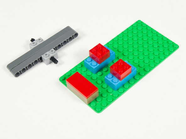 And then add a 2 x 4 flat tile on top of it.