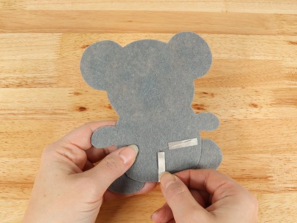 Place another piece of Maker Tape OVER THE TOP of the LED legs so the LED legs have Maker Tape under and on top of them.