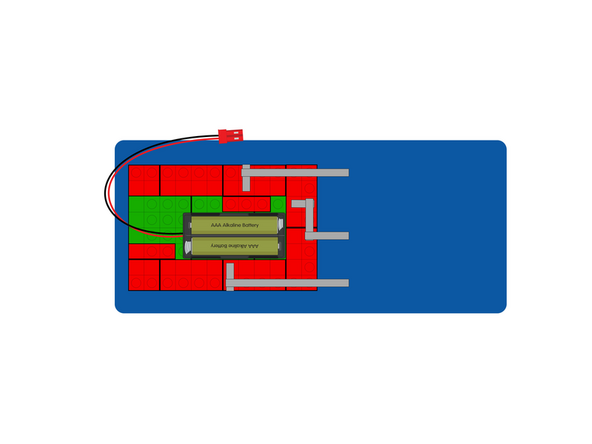 If you look at exactly where the Maker Tape is on the brick studs, the position is made to match the pins on the Bit Board we'll add in the next step.