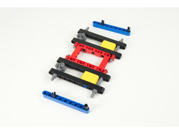 Add the beams to the frame, lining up with the front of the frame.