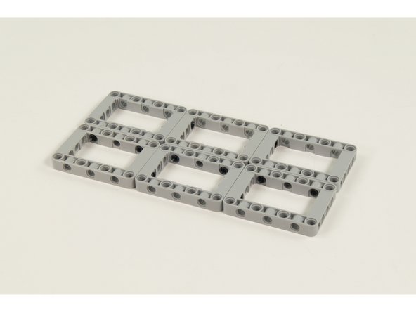 Connect them as shown using 10 LEGO Technic Pin with Friction Ridges and Slots