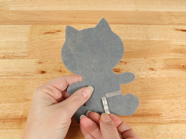 Place a piece of Maker Tape UNDERNEATH each LED leg.