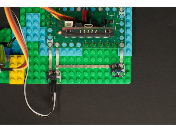 You could also use some short pieces of solid core wire. Just strip a few millimeters of insulation off each end so the bare wire is exposed.