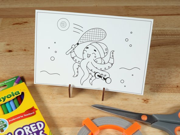 This paper circuits postcard is a great beginner project. Just follow the steps below to make your Octopus.