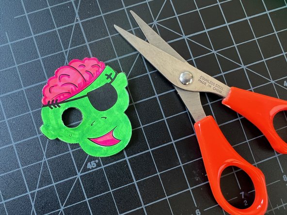 Instead of transferring the project to felt, you could use markers to color in the template, and place the paper over the LED(s).