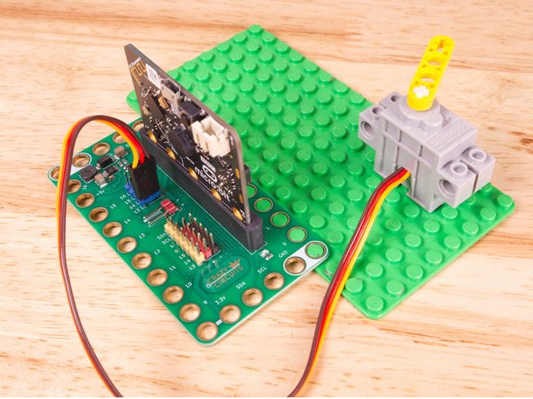 Then the Brown Wire should be closest to the micro:bit (in the - row) and the Red Wire will be in the middle (the +5v row).