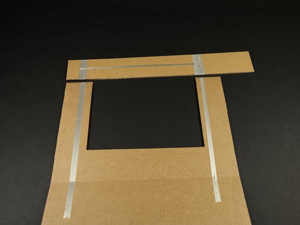 Line up the knife piece with the front piece so you can see where you need to apply more Maker Tape.