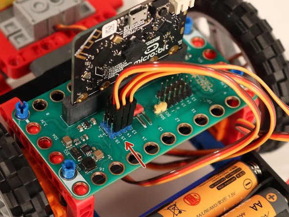 All servos should go to the 5V Blue Pins.