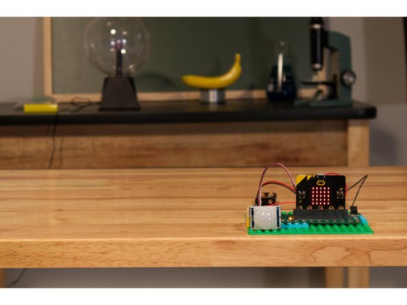 If you've built this project on your desk and the PIR Sensor is pointing right at you it may trigger immediately. You've been detected!