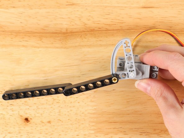 Remember that you can adjust the LEGO piece attached to the servo shaft. Rotate it 90 degrees clockwise or anticlockwise, or a full 180 degrees.