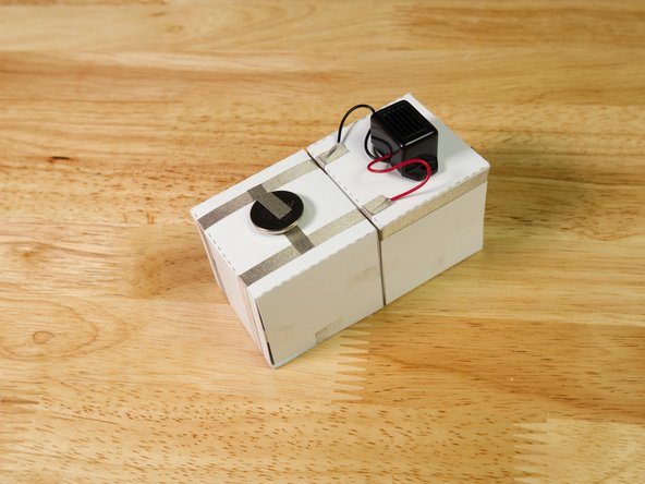 We made a cube with a vibrating motor that we use in our Origami Circuits Kit.