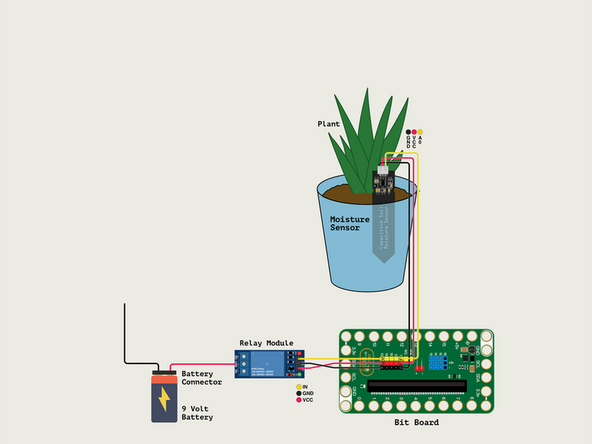 Attach the 9 Volt Battery Connector to the 9 Volt Battery.