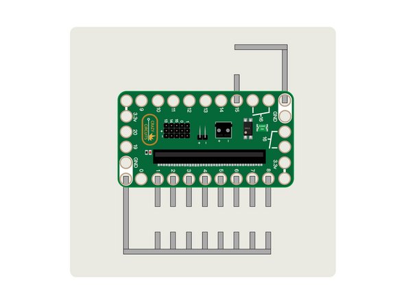 After you get your Bit Board onto a LEGO baseplate you can use 1/8&quot; Maker Tape to layout the connections to the buttons.