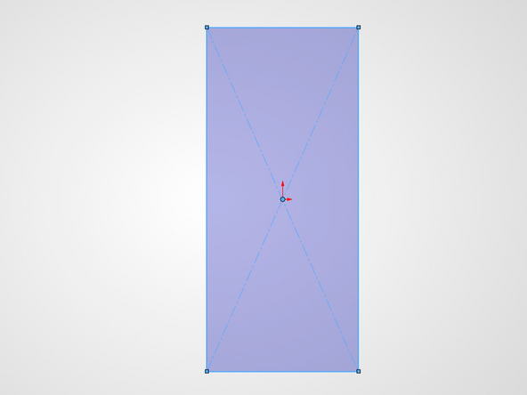Create a center rectangle by clicking the Center rectangle button within the Sketch tab.
