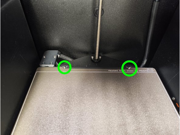 Confirm you have the print surface oriented as shown above the finger in the first photo here.