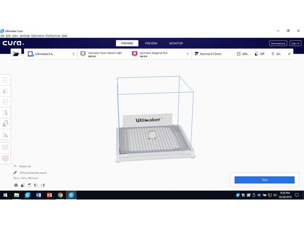 Acceptable file types include: STL, OBJ, DAE or AMF