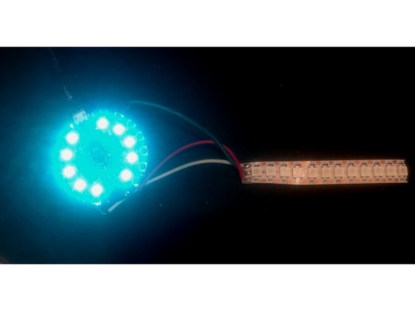 In the code that is provided the on-board accelerometer is used to set the sign color by sensing the orientation of the board relative to the acceleration of gravity (straight down) as long as pad A1 is being touched.