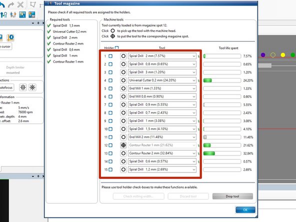 Green is a drill bit