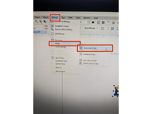 Make sure your image is selected.