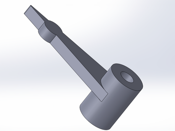Confirm the cavity at the end of your motor arm is now completely covered as is shown in this example image.