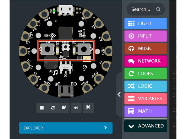 You can hear what your song sounds like by using the interactive board on the left side of the screen! Just press the input you used