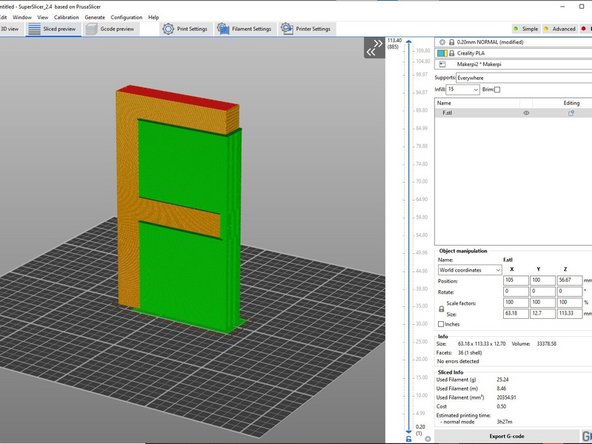 Object orientation is the first option since it's the easiest option to change. Consider a 3D capital letter F as shown in the first image.