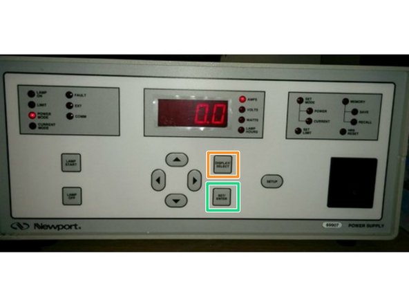 The setting usually does not to be changed. The power in Watts can be changed by pressing Display Select to Watts and long pressing Set/Enter, selecting digits with left/right buttons and moving the value up or down with up/down arrows, and pressing Set/Enter to confirm the change.